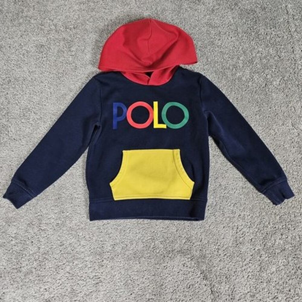 Polo Ralph Lauren Hoodie Boys 6 Blue Casual Loungewear Pullover